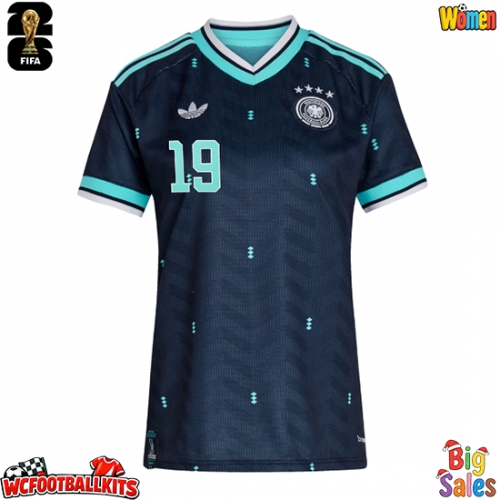 Germany Leroy Sane #19 Replica Away Stadium Shirt for Women World Cup 2026 Short Sleeve